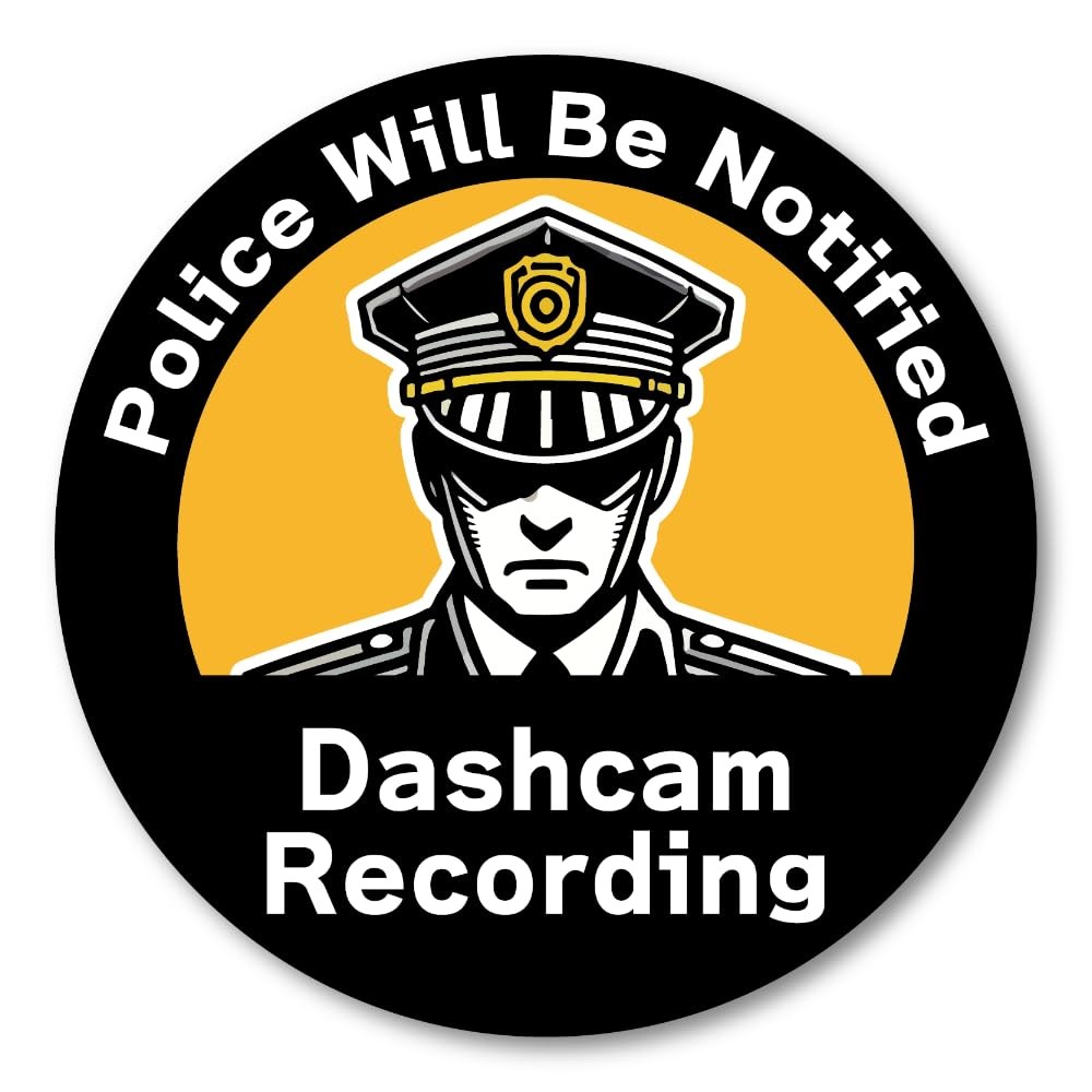 Dashcam Recording Decal sticker