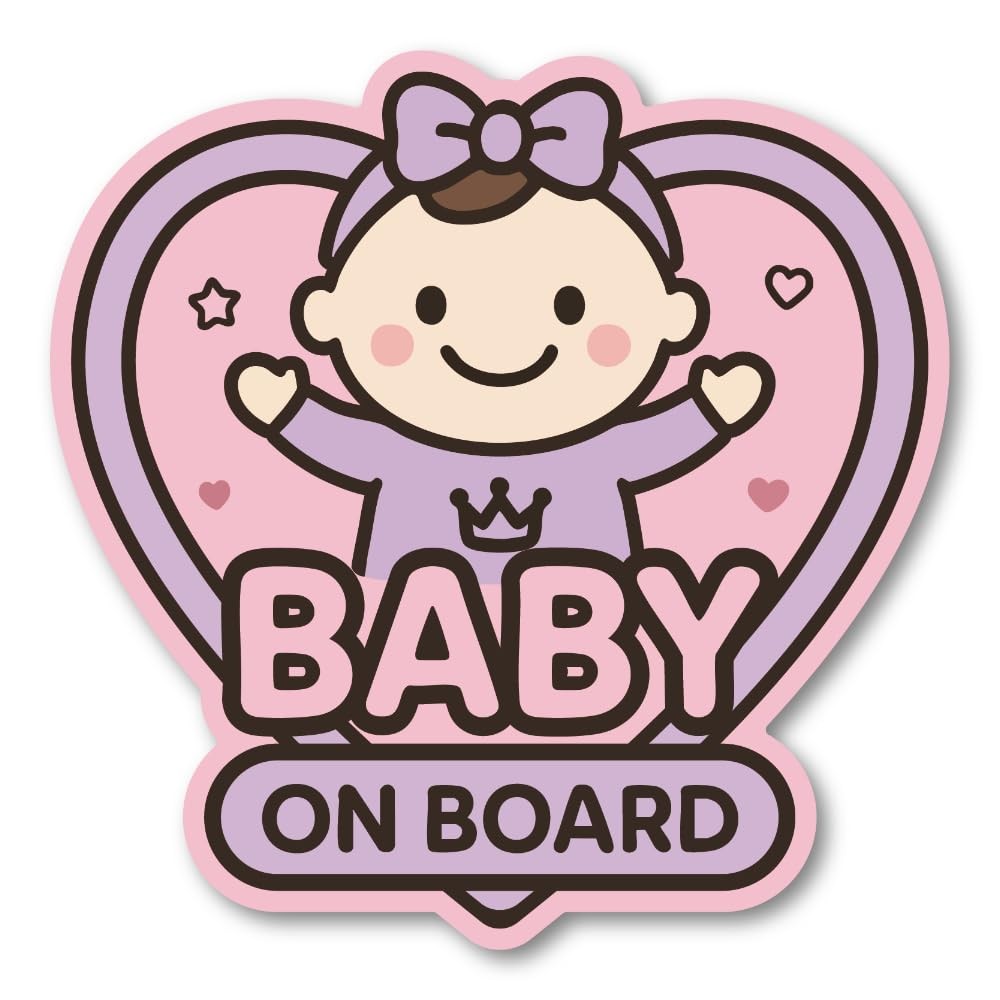 Baby Girl Heart magnet