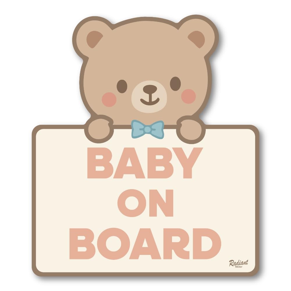 Baby on Board Bear magnet